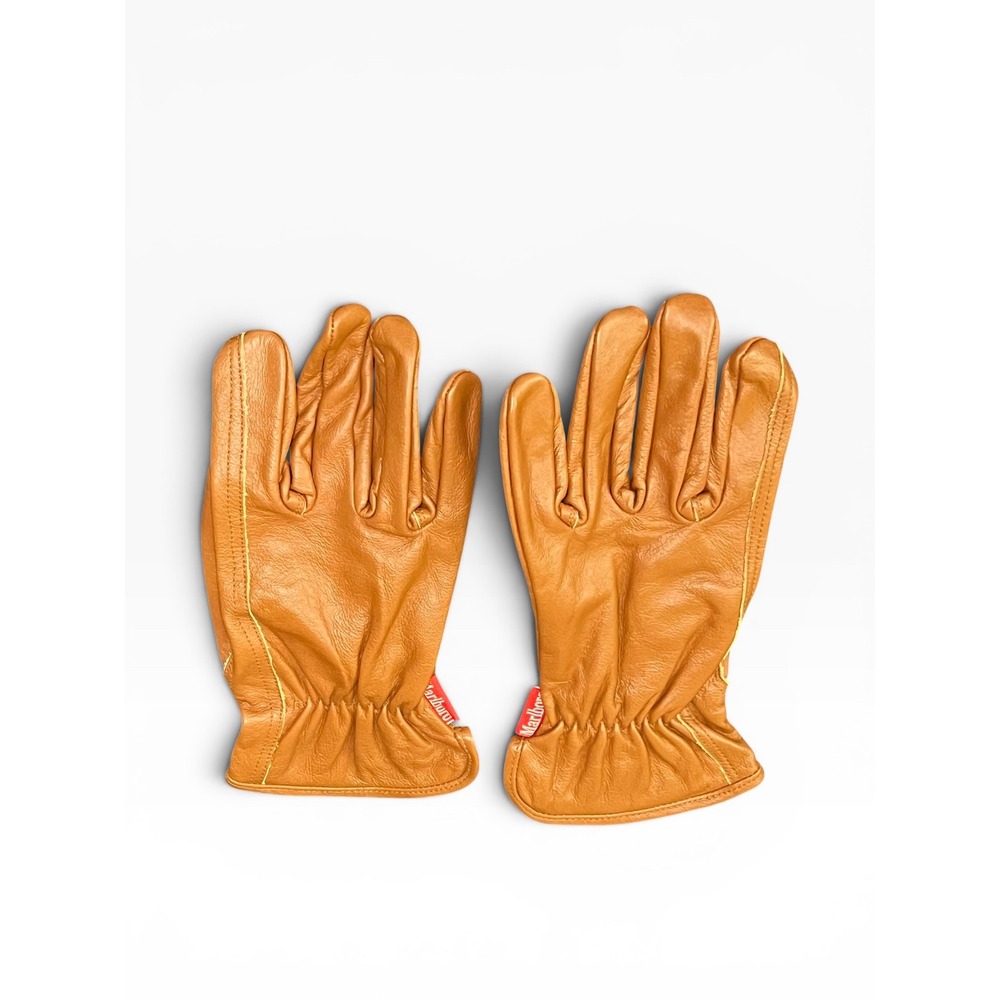 Vintage 90s Marlboro Unlimited Gear Leather Work Gloves Size S/M